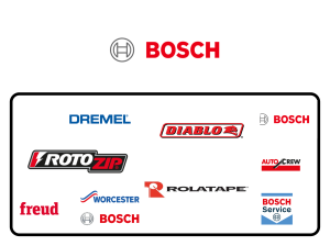 Bosch - Dremel, Diablo, Bosch, Protozip, AutoCrew, Rolatape, Bosch Service, Freund, Bosch Worcester.