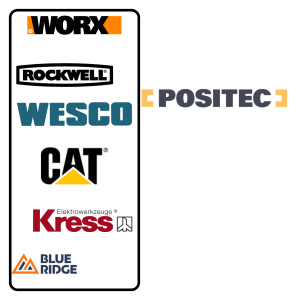 Positec - Blue Ridge, Kress, CAT, WESCO, Rockwell, Worx.