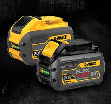 DeWalt's innovative new FlexVolt batteries.